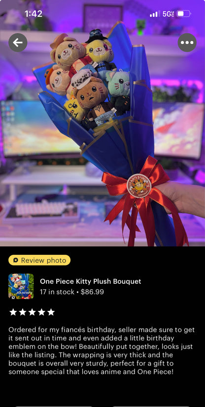 One Piece Kitty Plush Bouquet