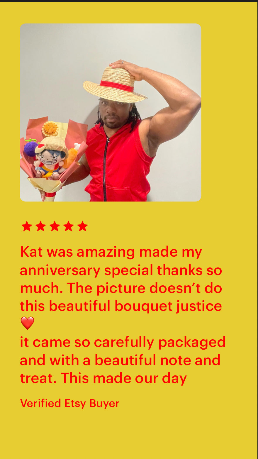 One Piece Luffy Plush Bouquet