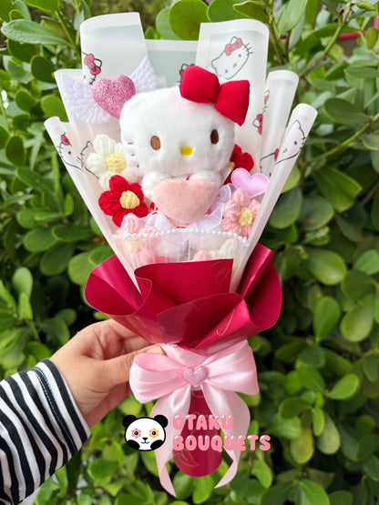 Angel Pink Valentine Hello Kitty Love Plushie Bouquet