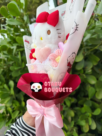 Angel Pink Valentine Hello Kitty Love Plushie Bouquet