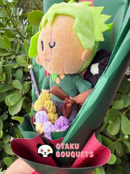 Roronoa Zoro Small One Piece Plush Bouquet