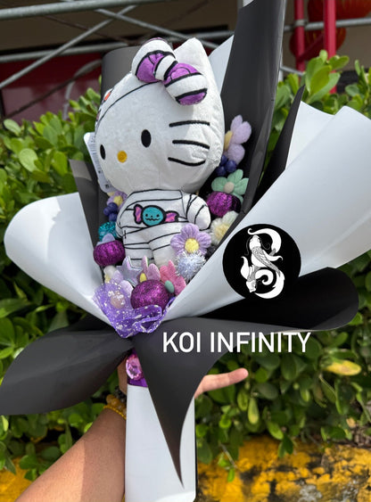 Hello Kitty Mummy Purple Halloween Plush Bouquet