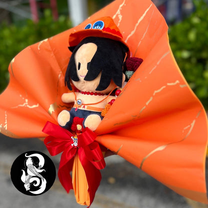 Fire Fist Ace One Piece Plush Bouquet