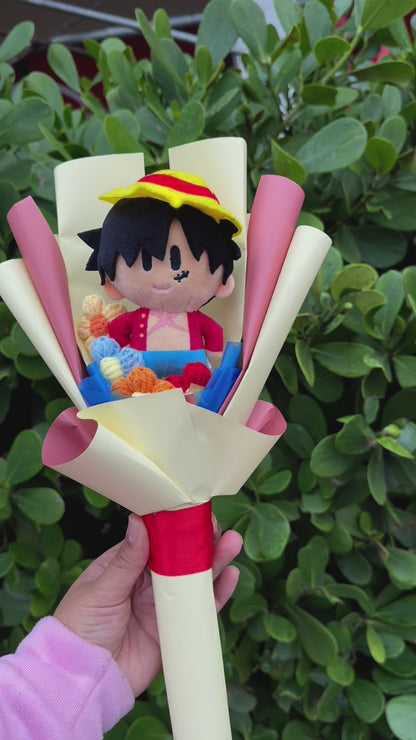 Monkey D. Luffy Small One Piece Plush Bouquet