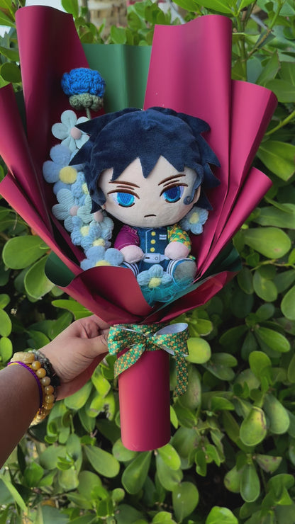 Giyu Hashira Demon Slayer Plush Bouquet